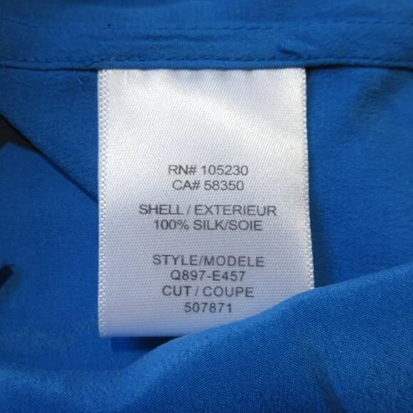 NWT Equipment Colleen in Blue Heart Print Sleeveless Silk Button Down Shirt S - Picture 4 of 5